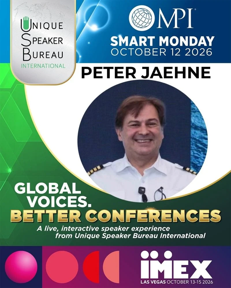 MPI Smart Monday, 12 October 2026, IMEX Las Vegas: Peter Jaehne, Global Voices. Better Conferences.